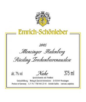 HALENBERG Riesling Trockenbeerenauslese GL 2005 0,375L