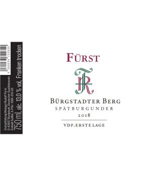 Bürgstädter Berg Spätburgunder (Pinot Noir) EL 2018 0,75L