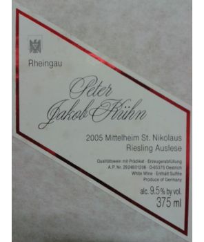 ST. NIKOLAUS Riesling Auslese GL 2005 0,375L